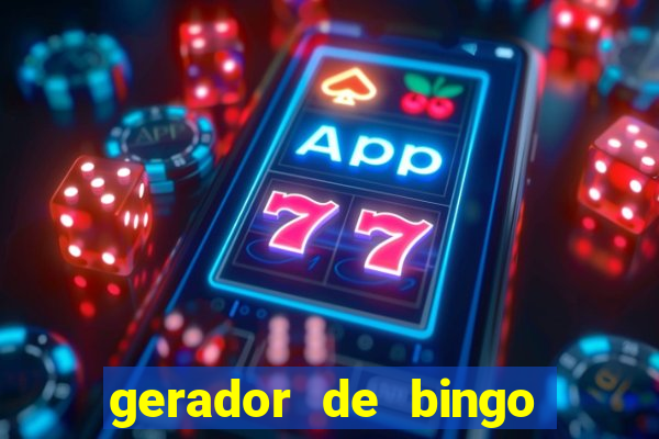 gerador de bingo cha de bebe